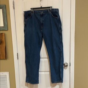 Dickies Men's Relaxed Fit Dark Blue Jeans size 40x32